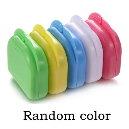 10PCS Multi-Color Retainer & Denture Case – Bracket Mouthguard Cleaner Storage Set