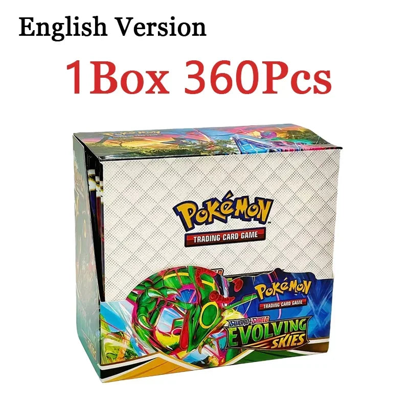 360PCS Pokémon Trading Card Game Booster Set – Prismatic Evolutions Scarlet & Violet English Battle Cards Collection Gift Pack