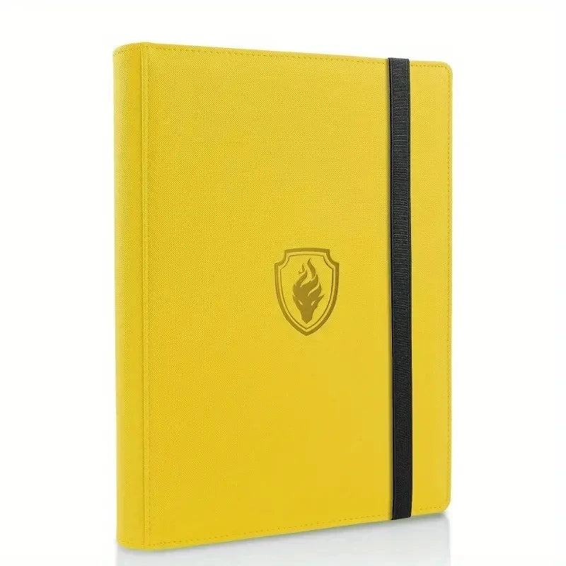 9-Pocket Card Binder – 360 Trading Card Holder Book with Premium PU Cover, Zip Binder for Cards, Durable Side Loading