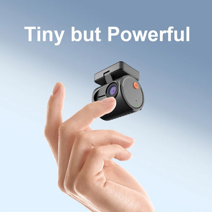 2K Mini Dash Cam - WiFi Car DVR with Night Vision, Voice Control & Emergency Recording