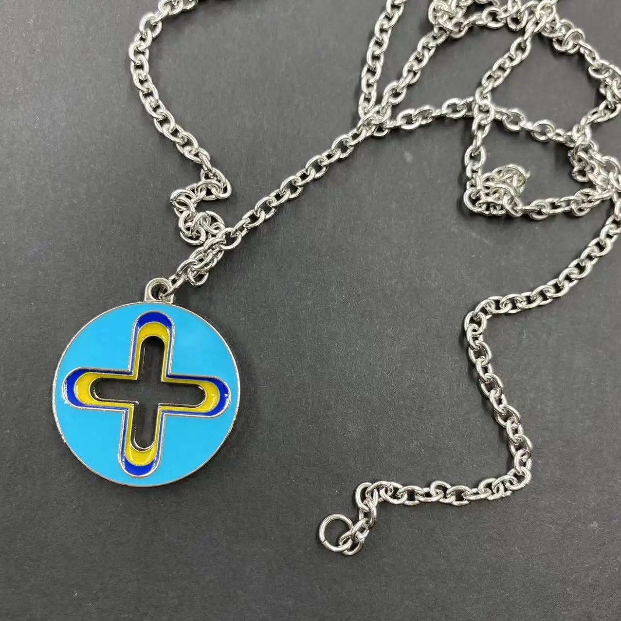Trendy Hip Hop Dripping Oil Cross Pendant Necklace – Unique Niche Design Jewelry