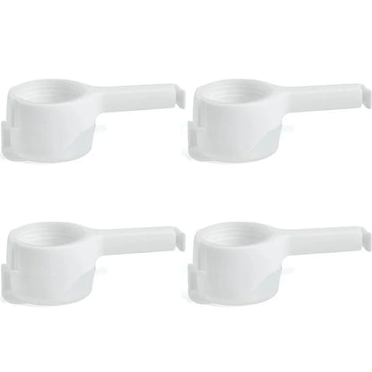 Food Storage Bag Clips with Pour Spouts - Kitchen Chip Sealer Clips, Plastic Cap for Freshness