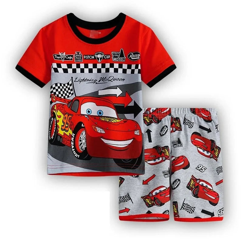 100% Cotton Boys Pajamas - Superhero Kids Sleepwear & Toddler Nightwear Set