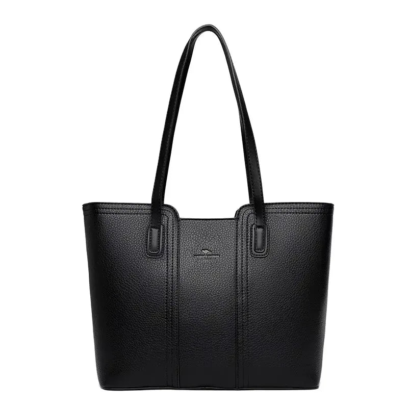 Luxury Women’s Leather Handbag – Large Capacity Shoulder & Crossbody Designer Bag
