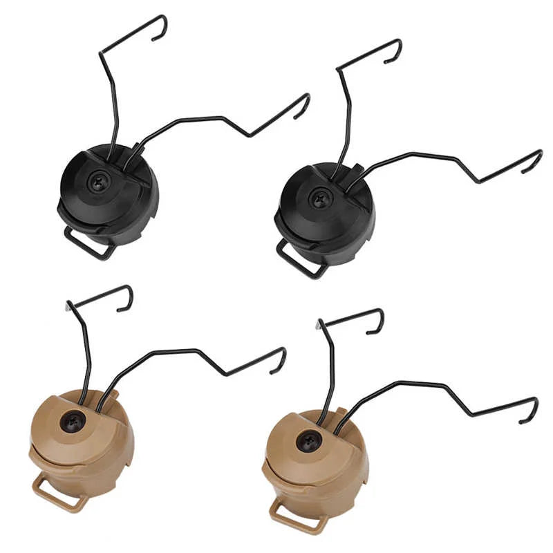 Tactical Headset Bracket – Ops Core Helmet ARC Rail Adapter Set for Comtac II Series Military Noise Cancelling Headset
