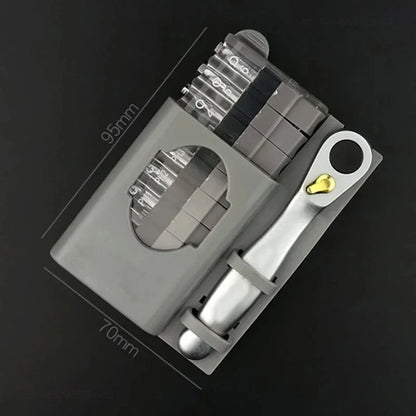 Mini Ratchet Wrench & Screwdriver Bit Set - Multifunctional Slotted & Phillips Repair Hand Tool Kit