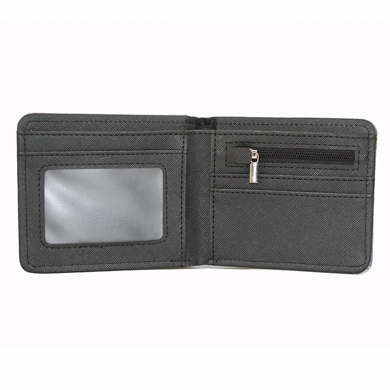 USA Flag PU Leather Wallet with Zipper Coin Pocket – Compact Patriotic Short Purse