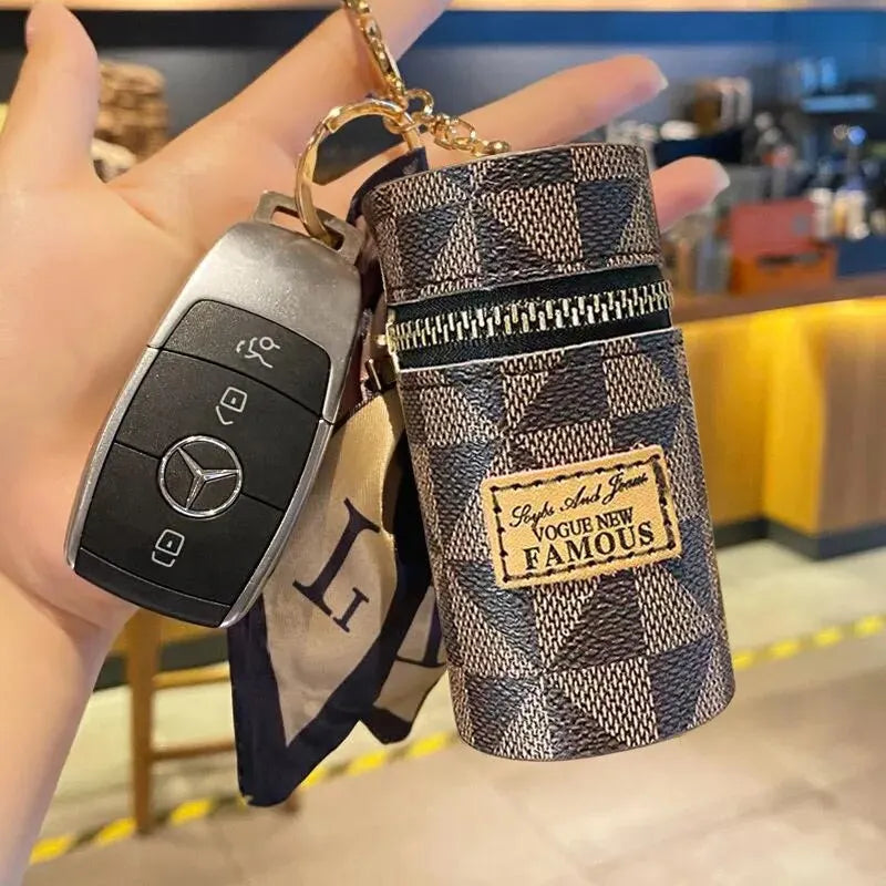 European American Style Mini Coin Purse: Fashionable Lipstick Pack Handbag Pendant for Keys, Earphones - Presbyopic Small Bag