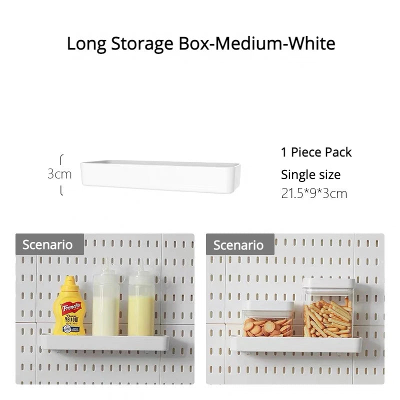 DIY Pegboard Hanging Shelf & Hooks – Wall Organizer for Garage, Kitchen & Room, No-Drill Storage Solution