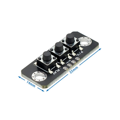 Independent Button Module - 1 to 6 Bit MCU Micro Switch Board for Bluetooth Power Amplifiers and DIY Electronics