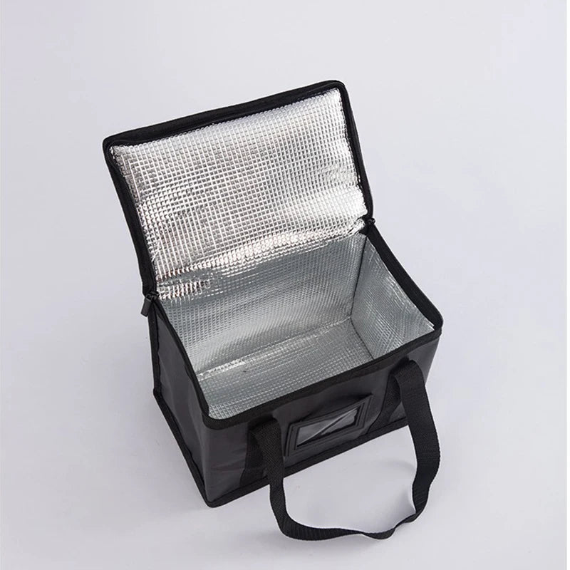 Insulated Thermal Cooler Bag — Large Drink & Food Storage Bag with Zipper, Chilled Lunch Box for Picnic & Meal Storage