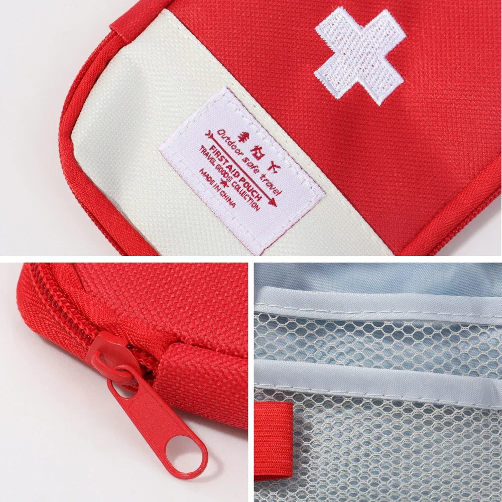 Portable Medicine Bag – Cute First Aid Kit Organizer, Medical Emergency Kits for Outdoor Travel & Household Pill Storage