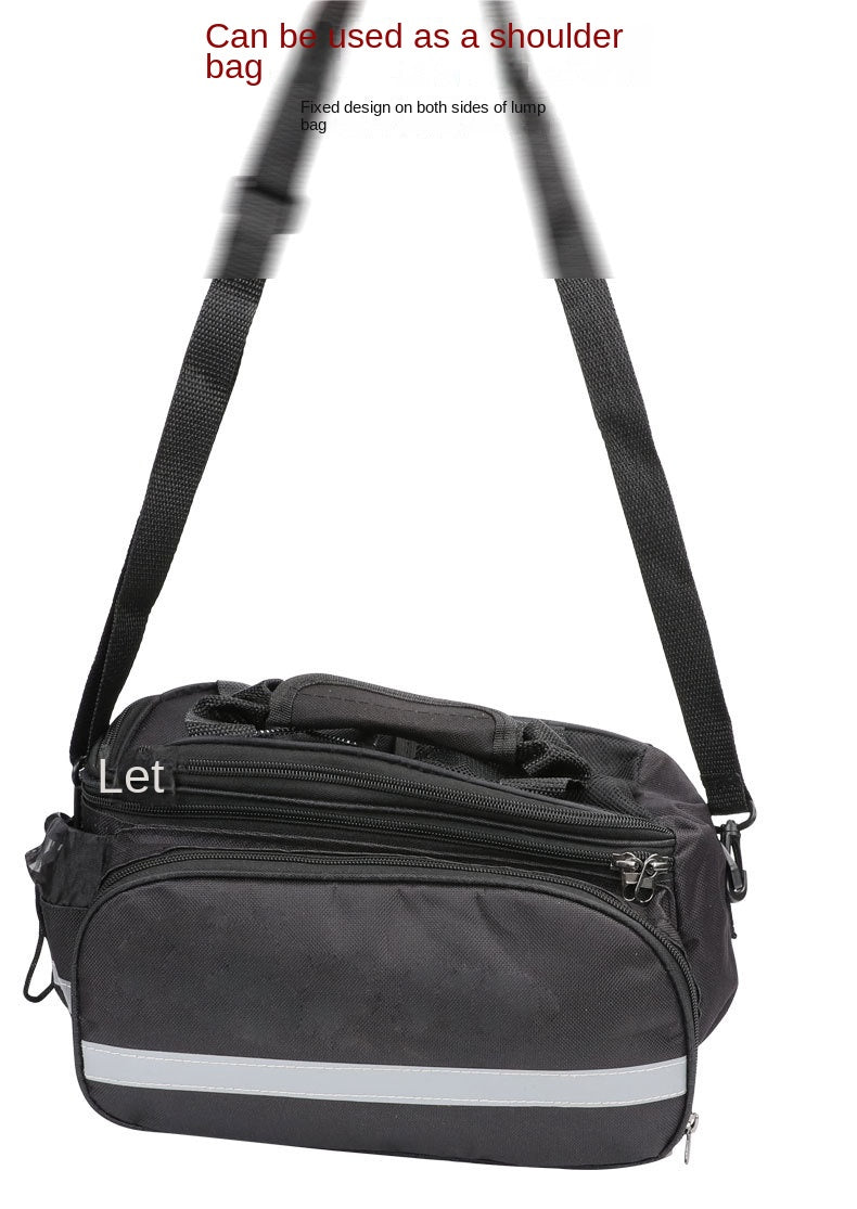 3-in-1 Waterproof Bike Trunk Bag — Large Capacity MTB & Road Bicycle Rear Seat Rack Panniers, Travel Luggage Carrier