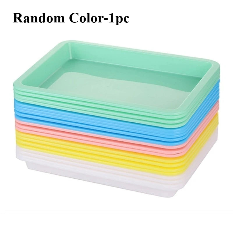 Multi-Purpose Plastic Storage Tray – Organizer Bin for Creative Play, Sand, Crafts & Painting Supplies, Home Organization Essential