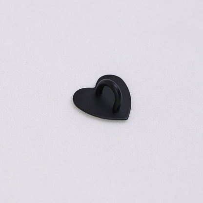 Kawaii Metal Heart Phone Charm — Adhesive Holder, Finger Ring Stand, Case Hook & Buckle Accessory with String