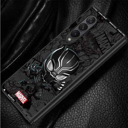 Cartoon Marvel Spiderman & Groot Case for Samsung Galaxy Z Fold 6/5/4/3 5G – Hard PC Shockproof Cover