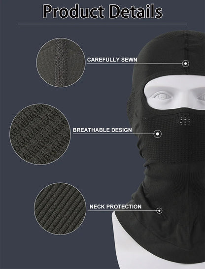 Military Tactical Balaclava Face Mask - Breathable, Dustproof, Wear-Resistant for Army, Police, Motorcycle Helmet Liner