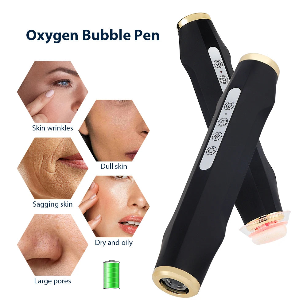 Oxygen Bubble Pen - Portable CO2 Oxygen Facial Machine for Skin Care, Facial SPA & Beauty Treatment