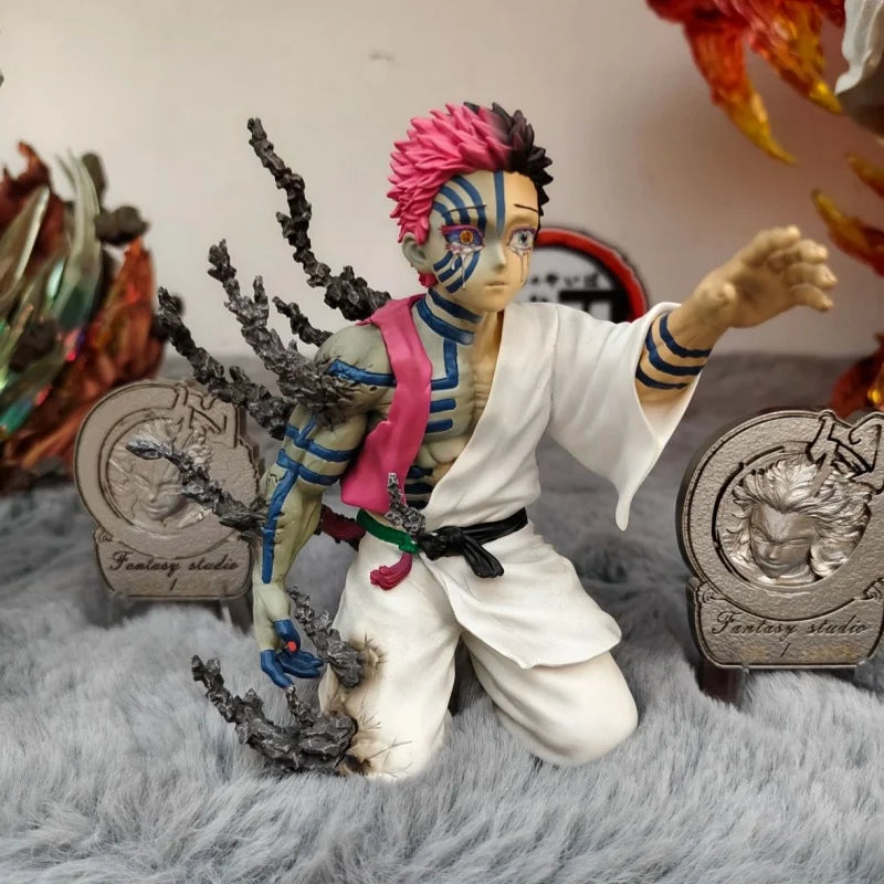 13cm Demon Slayer Akaza Hakuji Anime Figure – PVC Action Figurine, Desktop Ornament & Collectible Toy