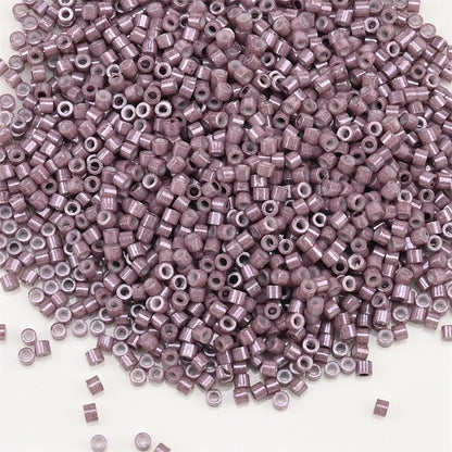 1000Pcs 1.6x1.3mm Japan Glass Seed Beads 11/0 – Cylindrical Loose Beads for DIY Statement Jewelry Making (5g Pack)