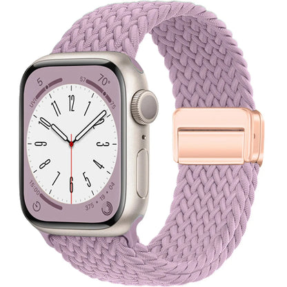 Braided Magnetic Strap for Apple Watch — Compatible with 38mm, 40mm, 41mm, 44mm, 45mm, 49mm Series SE, 7, 6, 8, 9, 10 & Ultra2