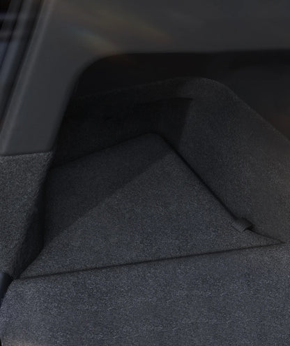 YZ Car Trunk Side Storage Box – Left & Right Organizer for Tesla Model Y Juniper 2021-2025 with Flocking Mat Cover