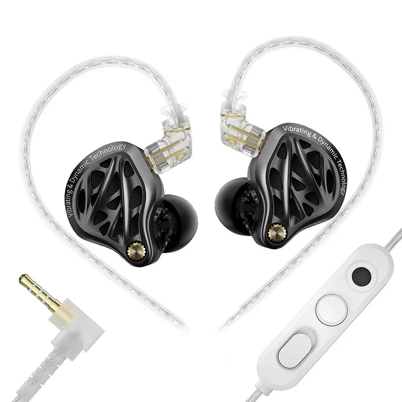 KZ Vibe X Bass Earbuds - HiFi Low-Frequency Vibration Stereo In-Ear Earphones for Music & Gaming