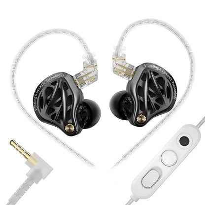 KZ Vibe X Bass Earbuds - HiFi Low-Frequency Vibration Stereo In-Ear Earphones for Music & Gaming
