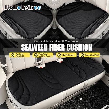 LEIBOO Breathable Car Seat Cushion - Universal Summer Seaweed Fiber Seat Protector with Non-Slip, Wear-Resistant Design
