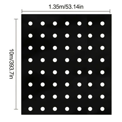 Black Plastic Mulch Film — High-Quality Vegetable Growing Film for Greenhouses & Plant Protection