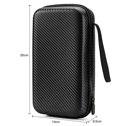 Shockproof Waterproof Headphone Case – EVA Hard Shell Carrying Box with Double Zipper & Dustproof Design