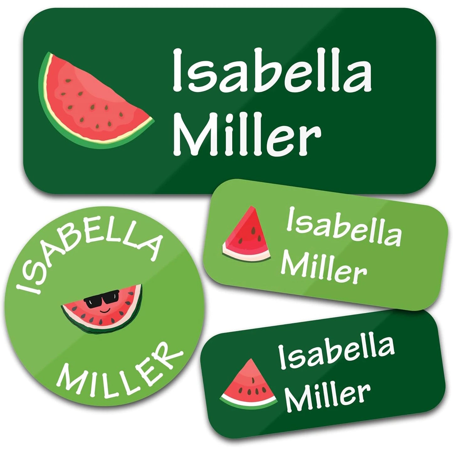 140PCS Custom Waterproof Name Stickers - Cartoon Personalized Labels for Clothes & Personal Items