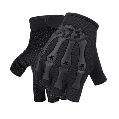 Fingerless Riding Gloves – Non-Slip Half Finger Gloves for Motorcycle, Cycling, Climbing, Hiking & Outdoor Sports