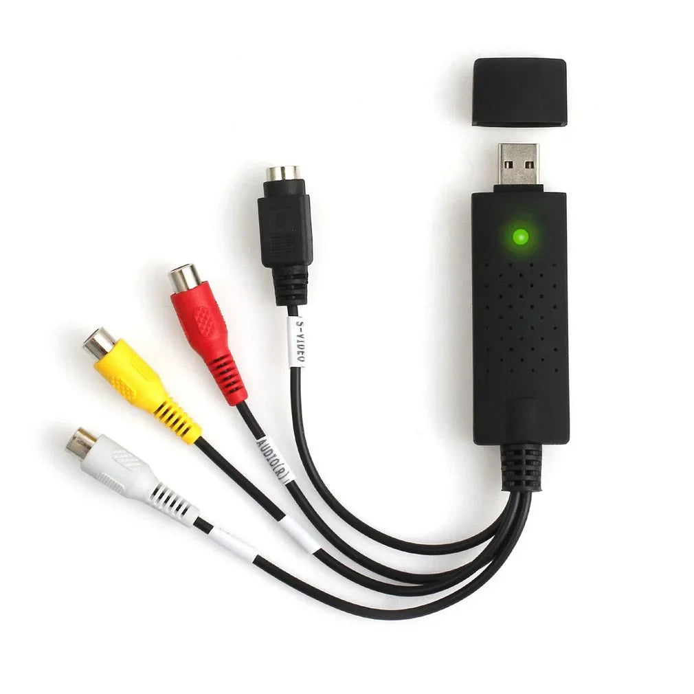USB 2.0 VHS to DVD Video Converter – Capture Analog Video to Digital Format for IPTV, Audio, and Gaming