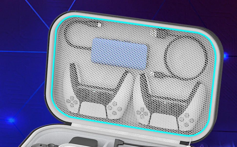 Steam Deck Carrying Case - Large Capacity Portable Storage for Console & Accessories with Built-in Protection
