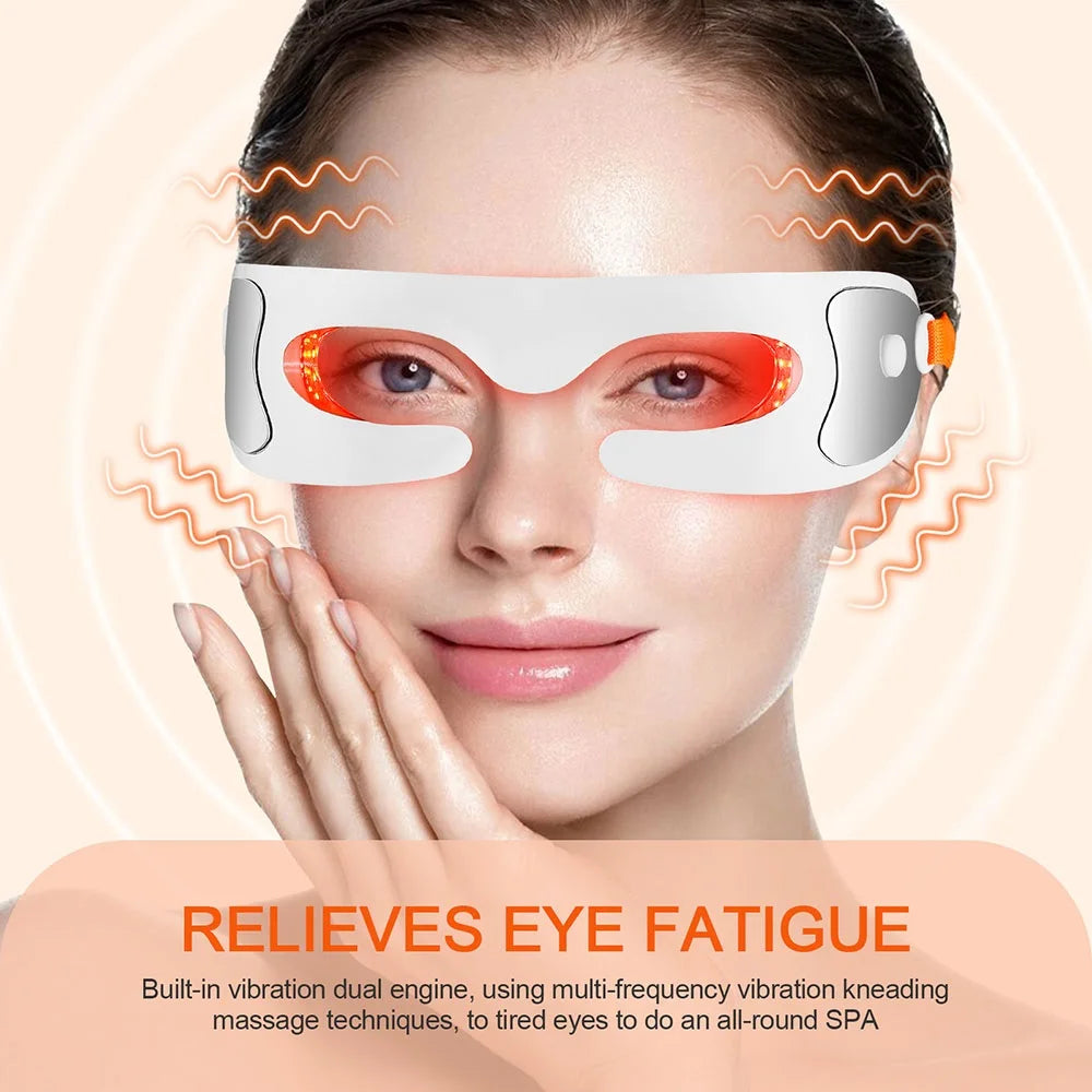 Eye Massager with Hot Compress – Vibration Therapy for Eye Fatigue Relief & Relaxation