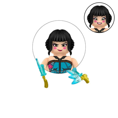 WM6228 K-Pop Demon Hunters Mini Building Blocks — Kawaii Cartoon Action Figure Assembly Toy