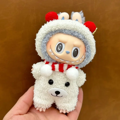 17cm Labubu Doll Accessories – Fashionable Clothing for V1/V2/V3 Labubu Dolls, Cute Toy Birthday Gift