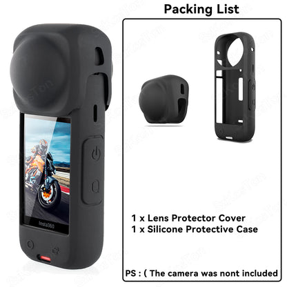 Insta360 X4 Lens Guards, Storage Bag & Screen Protector Film – Anti-Scratch Camera Accessories for Insta360 X4