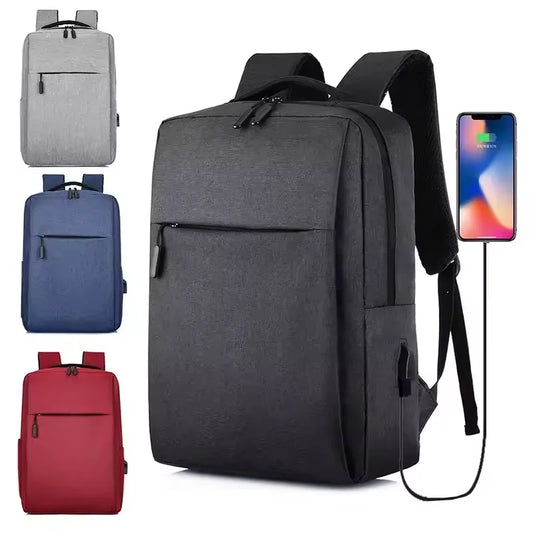 2024 USB Rechargeable Waterproof Laptop Backpack – Versatile Business & School Bag
