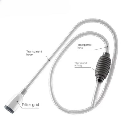 Aquarium Gravel Vacuum Cleaner & Water Change Kit, Fish Tank Siphon Pump with Extension Tube for Sand Cleaning & Maintenance