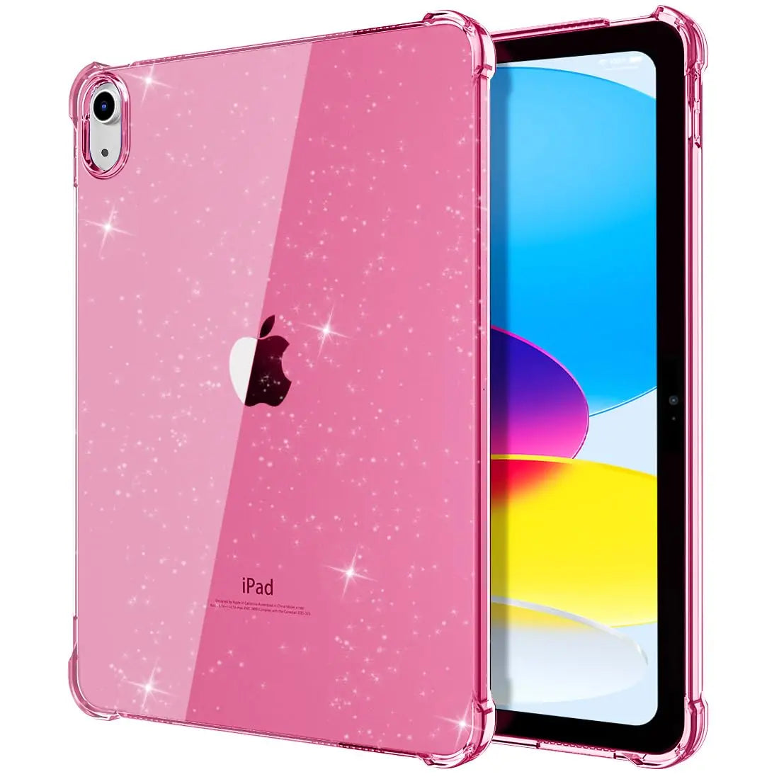 Glitter iPad Case - Soft Silicone Shimmering Protective Cover for iPad Air, Pro, Mini & 9th–11th Gen Models