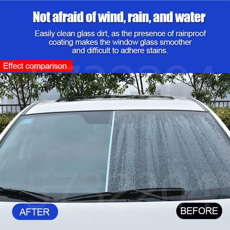 Car Glass Water Repellent Spray – Hydrophobic Anti-Rain Coating for Windshields, Windows, and Side Mirrors