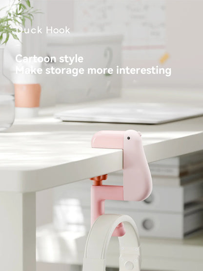 Thinking Duck Portable Hook — Non-Punching Hanging Decor for Table, Wall, Wallet & Handbag, Student & Office Supplies