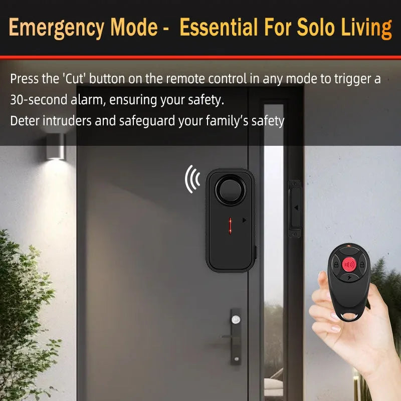 108dB Anti-Theft Door & Window Alarm Sensor – Magnetic Burglar Alert Security System for Home & Office Protection, Window Monitor Doorbell Alarm