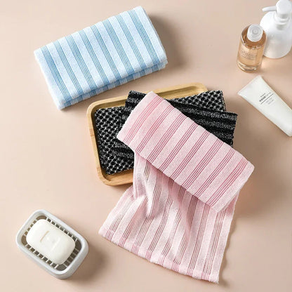 Nylon Exfoliating Bath Washcloth - Body Scrub Towel for Back, Shower & Bathroom Use