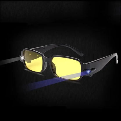 2021 LED Light Reading Glasses – Full Frame Fashion Eyewear for Men & Women, +1.0 to +4.0 Diopters