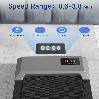 300lbs Home Treadmill – 2.5HP 2-in-1 Walking & Running Pad with LCD Digital Display, Fitness Exercise Machine