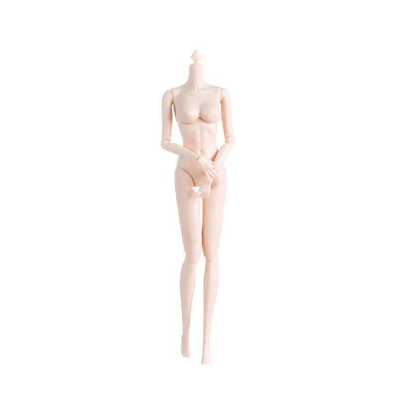 29cm 1/6 Doll Body Accessories – Flat-Foot Replacement Legs for Supermodel Dolls, DIY Dress-Up Toy in White, Normal & Tan Skin