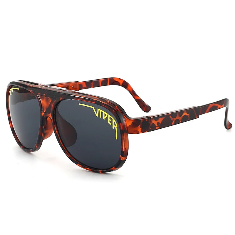 Retro Flip-Up Pit Viper Cycling Sunglasses — UV400 Vintage Steampunk Eyewear for Men & Women